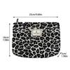 Leopard Print Travel Makeup Bag - Thick, Convenient, Handheld Toiletry Storage
