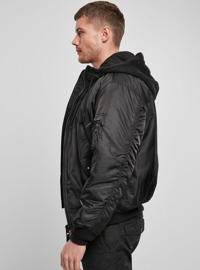 Winter Jacket Brandit MA1 Sweat Hooded Jacket Black