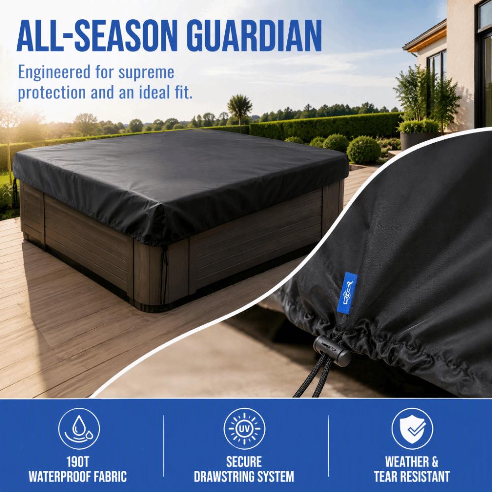Sunproof Hot Tub Cover Polyester Material Square Hot Tub Cover Outdoor Hot Tub Cover  SPA Cover