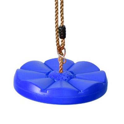 Heavy Duty Plastic Disc Tree Swing with PE Rope for Kids Children Outdoor Play Equipment Blue