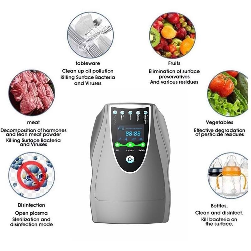 Portable Ozone Generator Remove Vegetable Fruit Pesticide Residue Air Purifier Ozone Water System Applications