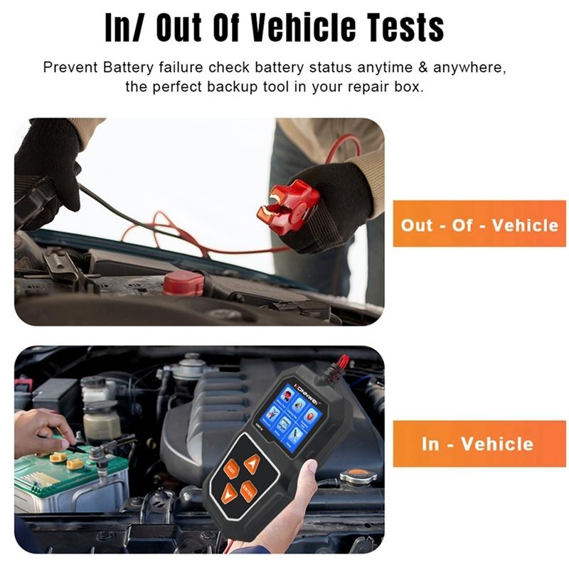 KONNWEI KW218 Tester Batteria Auto 6V 12V Auto Moto Camion Analizzatore di Sistema 2000CCA Strumento di Test Avviamento Ricarica PK KW650