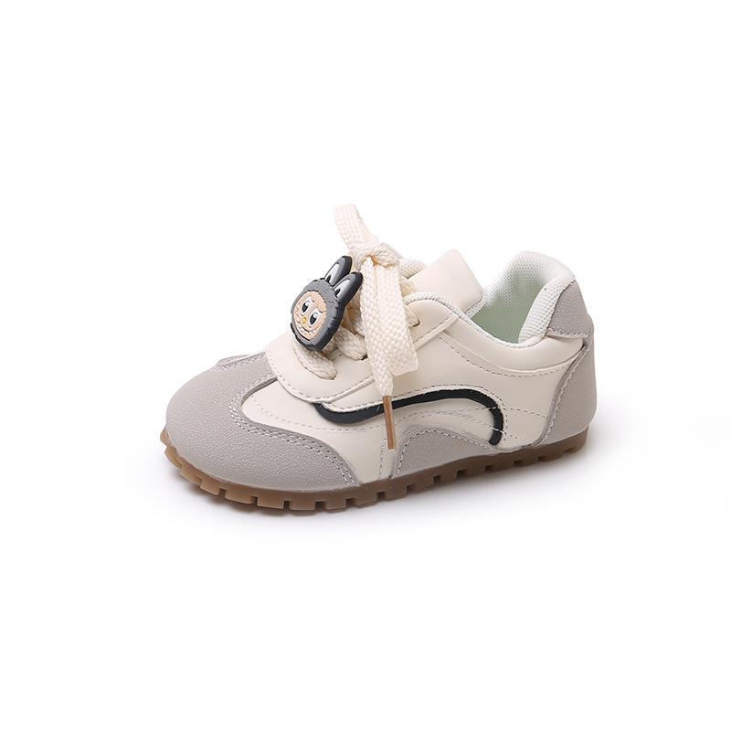 

Spring and autumn new children s shoes non-slip soft sole baby baby toddler shoes boys and girls versatile sports shoes 30 бежевий
