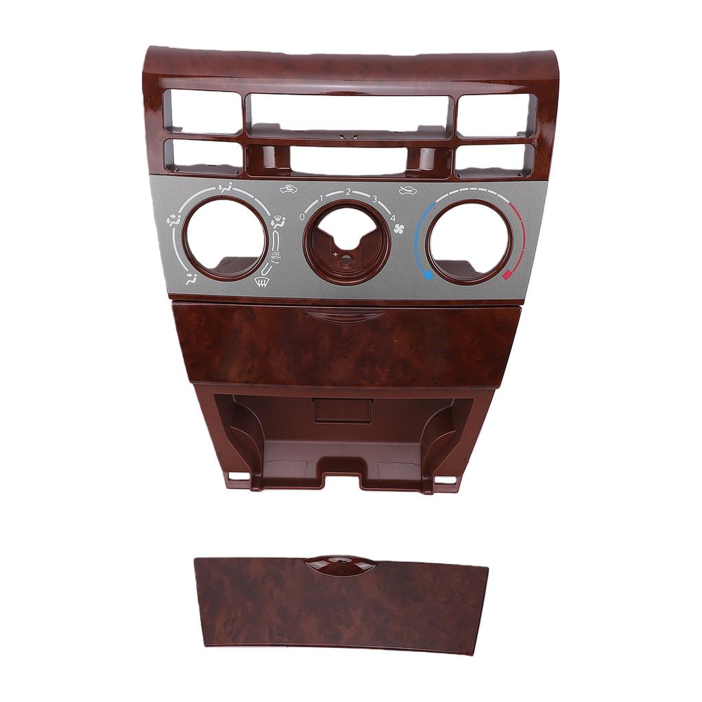 Car Interior Center Dashboard A C Control Panel Frame Replacement for Toyota Corolla 2003 2006 55411 1A200 Wood Texture