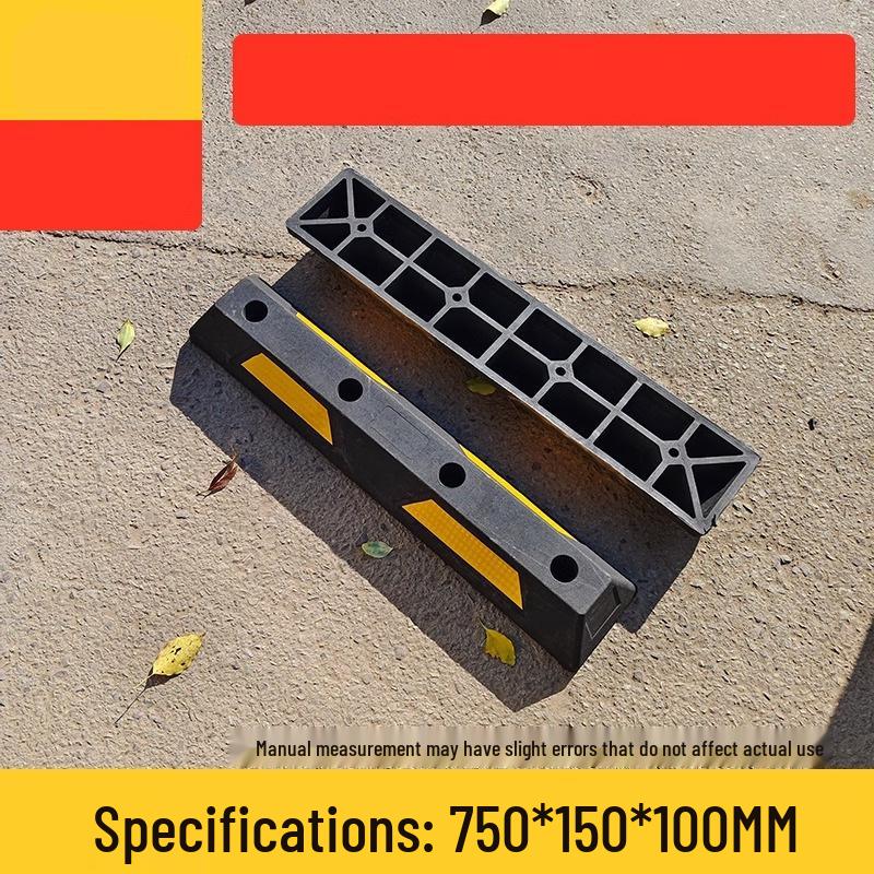 Rubber and Plastic Wheel Stopper for Parking Spaces