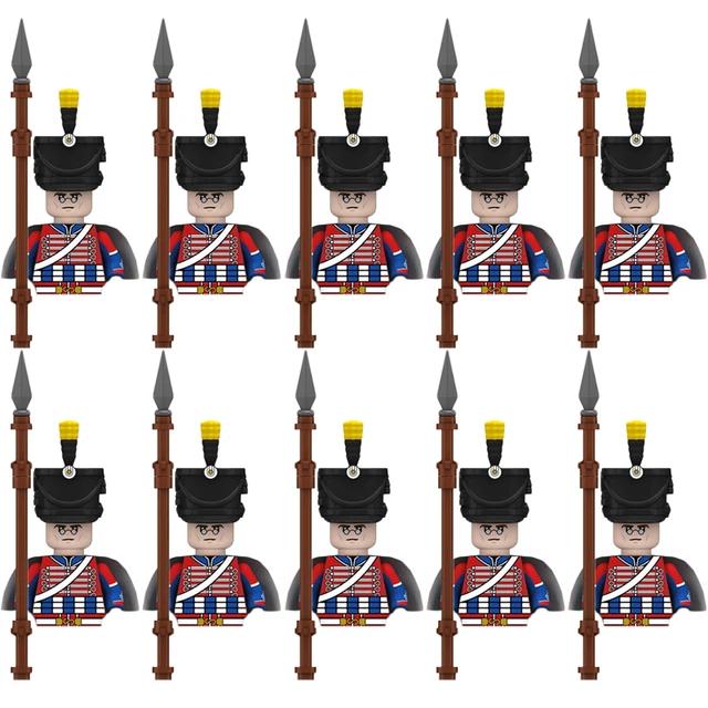Kids Building Blocks Toy Napoleonic Wars Military WW2 Mini Dolls Soldier Duke Medieval Knights Officer Model Toy wholesale store