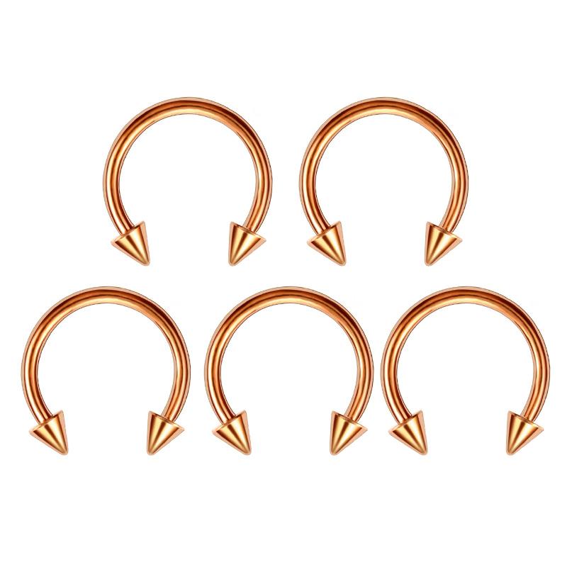 40PCS Surgical Steel Body Piercing Jewelry Lot Bulk Nose Ring Tongue Bar Lot Eyebrow Labret Piercing Set Horseshoe Ring Lot Pack