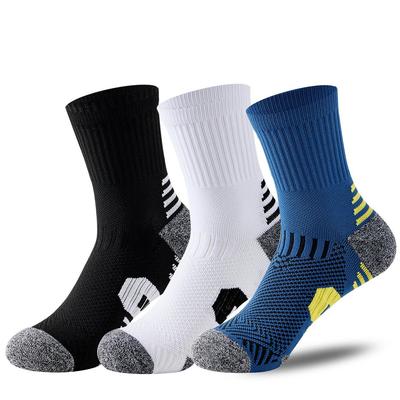 Men's Low Cut Sports Socks - Sweat-Absorbent, Odor-Resistant, Shock-Absorbing for Cycling, Basketball, and Outdoor Activities.
