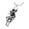 Hugging Fashion for Men Cross Jewelry Double Skeleton Skull Stainless Steel Necklace Skull Pendant