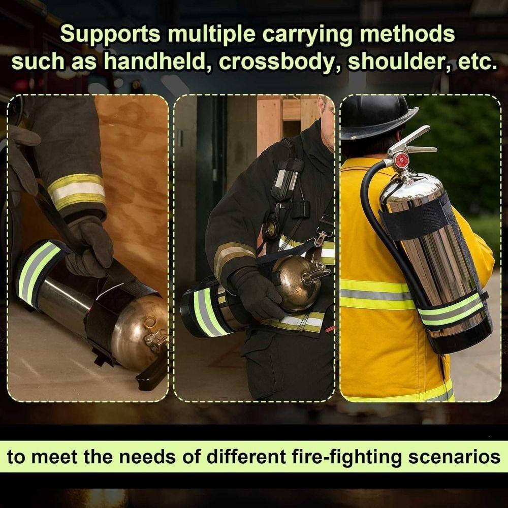 Heavy Duty Extinguishers Carriers Strap Flame Retardant Webbing Strap Nighttime Visibility