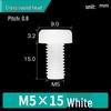 Vite in Nylon PA66 a Testa Tonda - M2, M3, M4, M5, M6, M8 Bullone di Fissaggio in Plastica