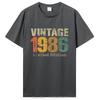 Funny Vintage 1986 T Shirts Summer Style Graphic Cotton tshirt Streetwear Birthday Gifts T-shirt Clothing Oversized