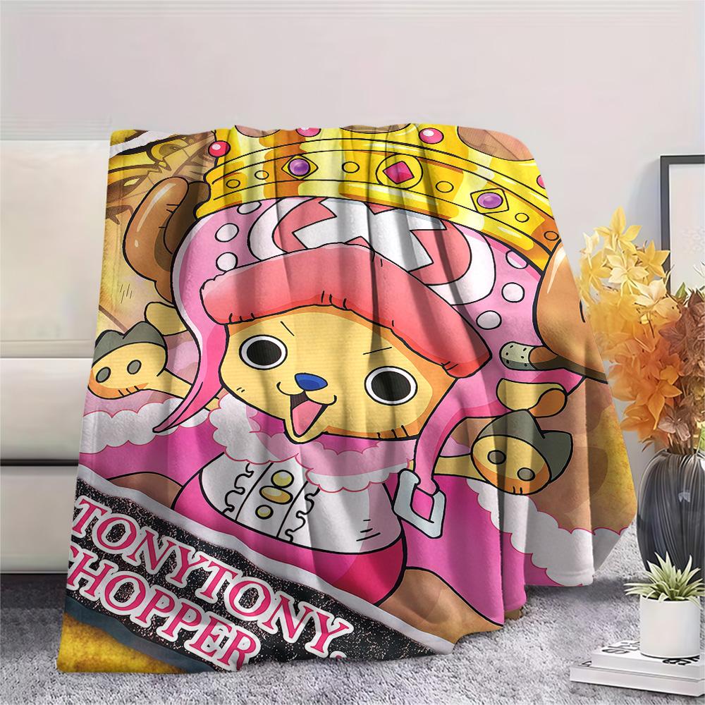 1 BUC Bucată Unică Tony Tony Chopper Pătură din Flanel cu Model Potrivită pentru Toate Sezoanele Pentru Decor Acasă Căldură și Confort Cadouri Cadou de Sărbători