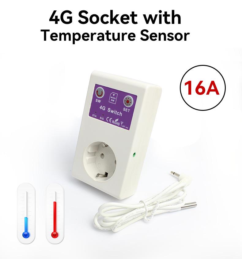Shunwei 4G Smart Socket: Remote Control Switch for Water Pumps, Routers, and Appliances Via Phone or SMS.