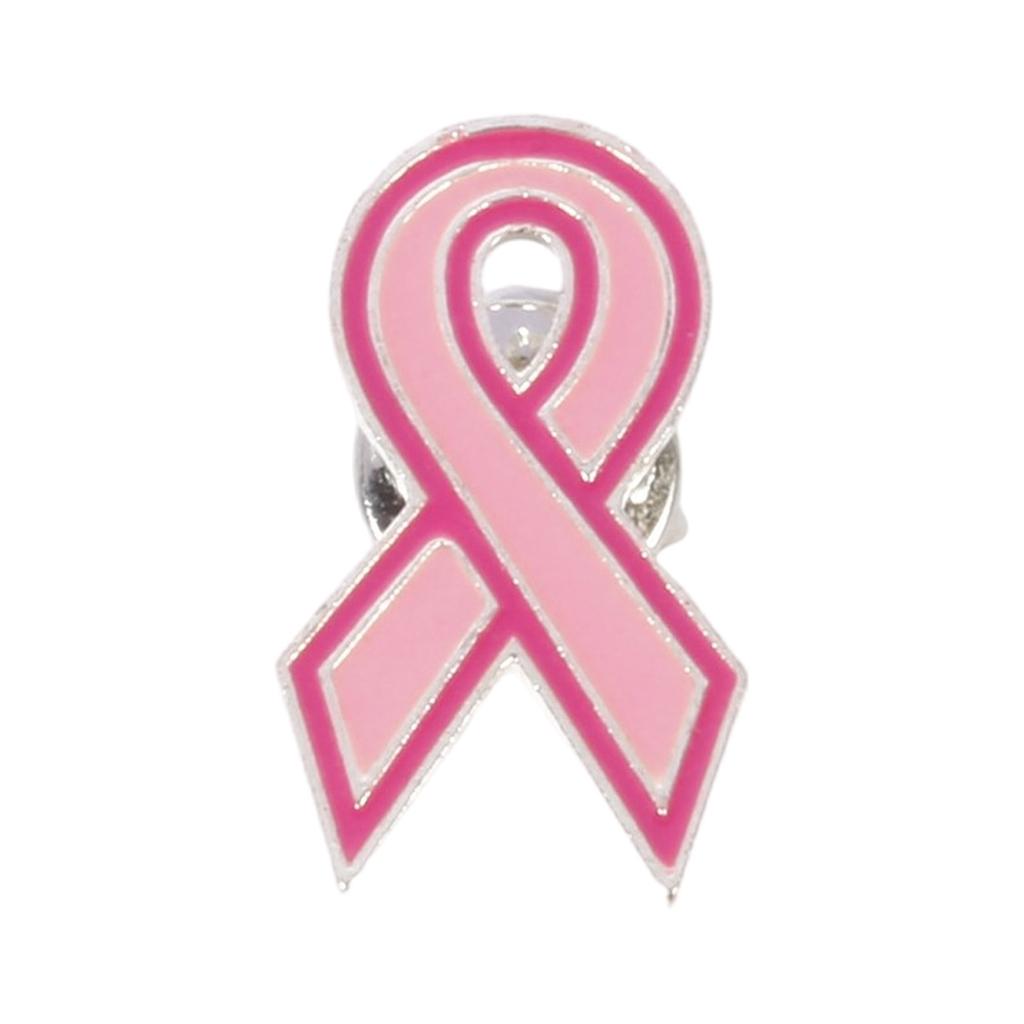Elegant Breast Cancers Awareness Ribbon Brooch Sweater Lapel Pin for Women and Girls Clothes Decoration Accessories