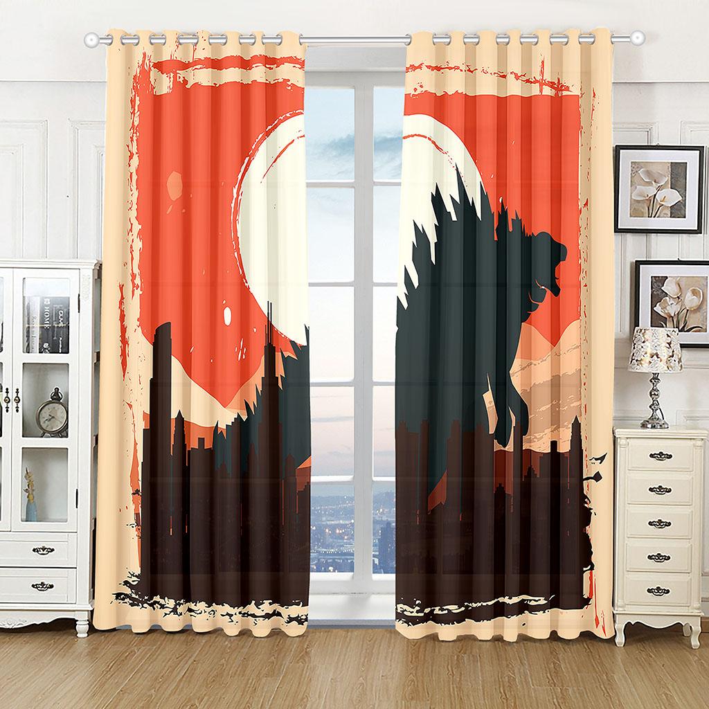 Kinder mögen Zeichentrick-Animationsserie Sonnenschutzvorhänge 2 Stück Wohnzimmer Schlafzimmer Heimdekoration