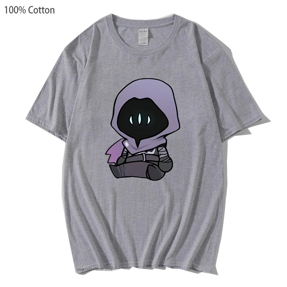 Omen VALORANT Kleidung Herren T-Shirt Vintage Kleidung für Teenager Studenten Harajuku Anime Cartoon Grafik T-Shirts Samt Oberteile