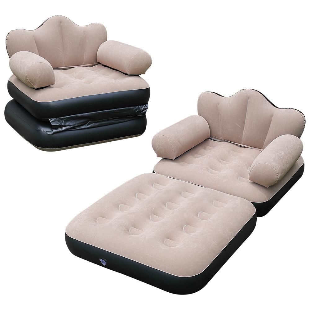 Inflatable Sofa Outdoor Adult Lazy Sofa Multifunctional Five In One Inflatable Bed Convenient Beach Sofa Foldable Lounge Chair
