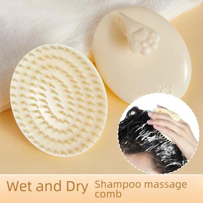 Scalp Massager Shampoo Brush, Silicone Hair Scrubber, Exfoliating Scalp Brush for Wet and Dry Hair