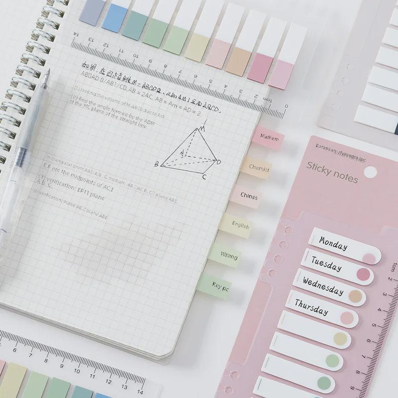 Morandi Farbe Haftnotiz - Kleine beschreibbare Indexaufkleber für frische Klassifizierung