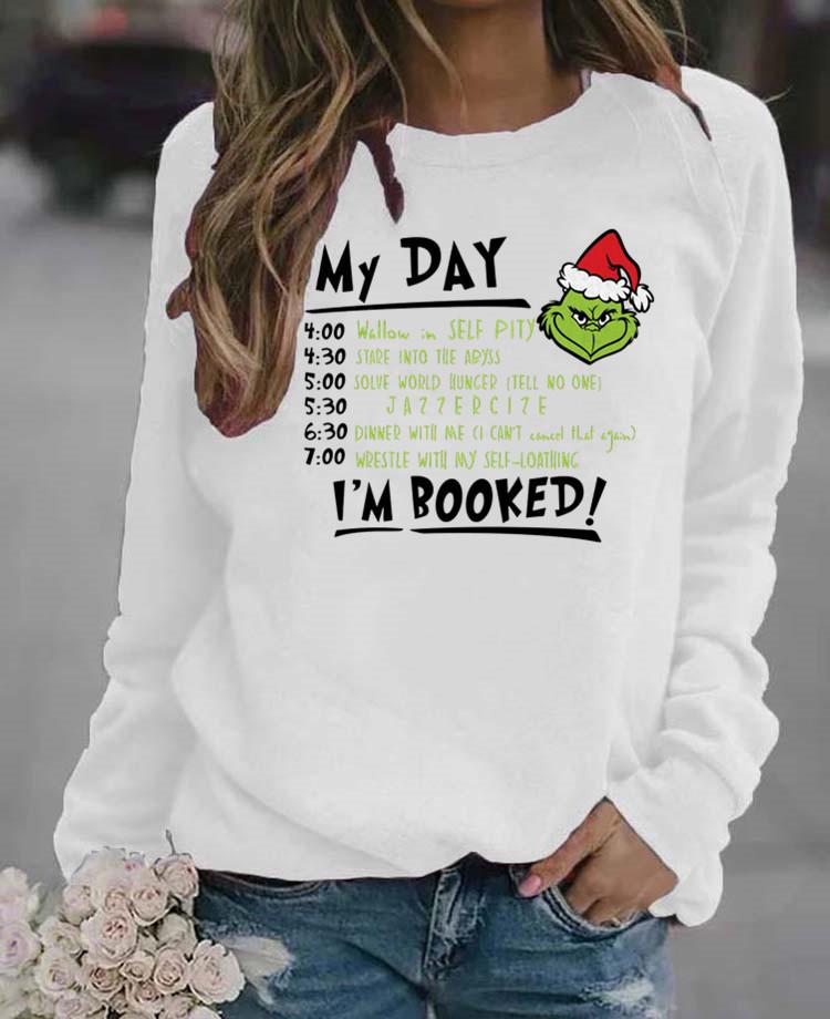 2026 Unisex Christmas Green Monster Letter Print Long Sleeve Hoodie