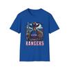 Men's and Women's T-shirts Texas Rangers Horror Mashup T-Shirt - Frighteningly Cool Fan Apparel
