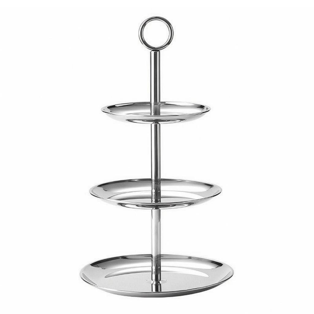 Serving Tray Stand Stainless Steel Appetizer Food-Grade for Buffets, Hosts