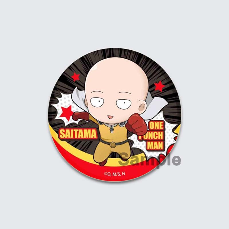 

32/44/58 мм Сайтама круглая мультяшная фигурка брошь One Punch Man аниме значки косплей значок нагрудное украшение сумка одежда ювелирные изделия аксессуары подарки 44mm