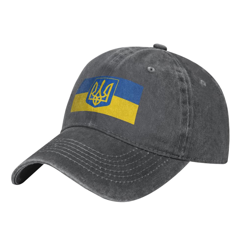 Ukraine Flagge Baseballkappe Vintage Used Washed Kopfbedeckung Unisex Stil Outdoor Sommer Verstellbare Passform Kappen Hut