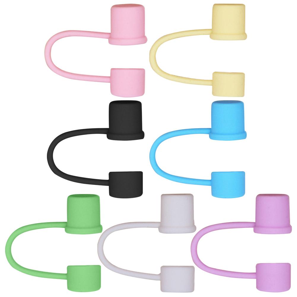 

7 шт. силиконовых крышек для трубочек 10 мм, заглушки для трубочек для стакана Stanley 30/40 унций