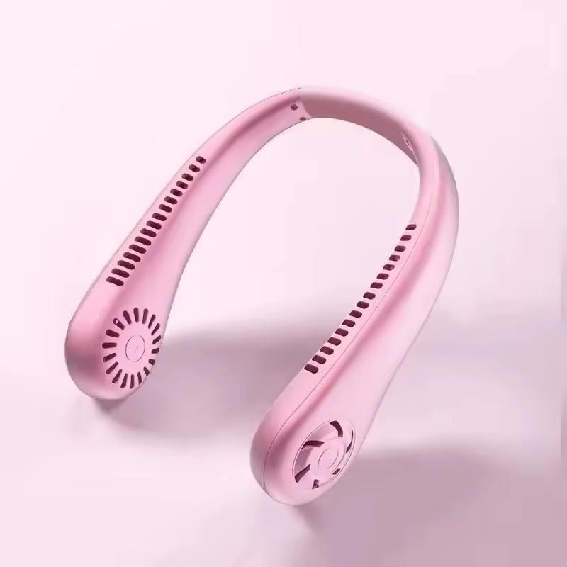 1200mAh Neck Cooling Hanging Fan Foldable Bladeless Leafless Portable USB Rechargeable Fan for Targeted Airflow Office