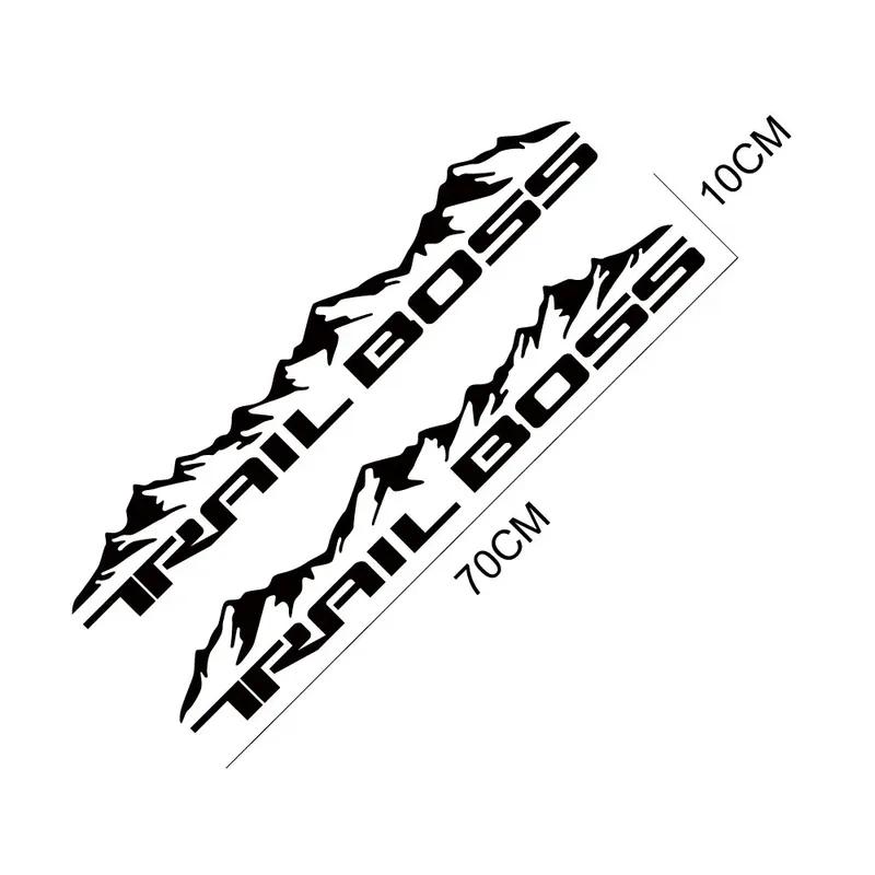 Pickup Body Side Stickers For Chevrolet Silverado1500 Trail Boss Car Trunk Side Decals Truck Vinyl Decor Cover Auto Accessories