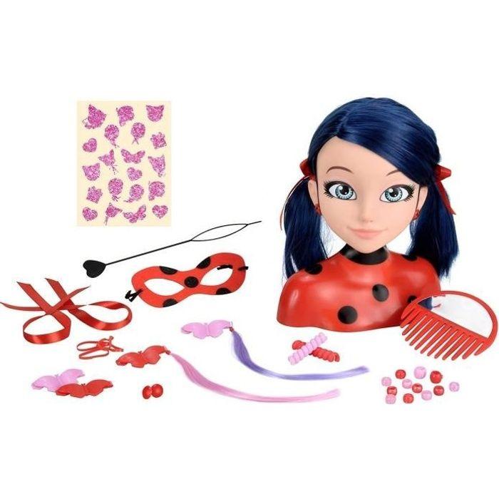 Testa da acconciare Miraculous Ladybug - BANDAI - Rossa - Licenza Miraculous - Per bambini dai 4 anni in su
