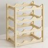 2/3/4 Tiers Wooden Wine Racks Home Bar Party Display Glass Holder Shelf Decoration Red Wine Storage Rack Stand Organizer