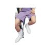 Lining Pure Color Logo Patch Lace-Up Shorts Men Bottoms Purple AKSS629-7