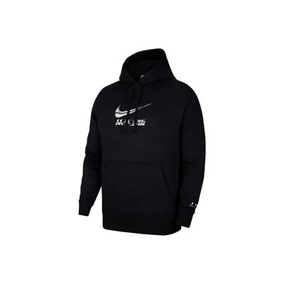 Nike Sportswear Casual Logo Print Hoodie Men Tops Black DJ4860-010