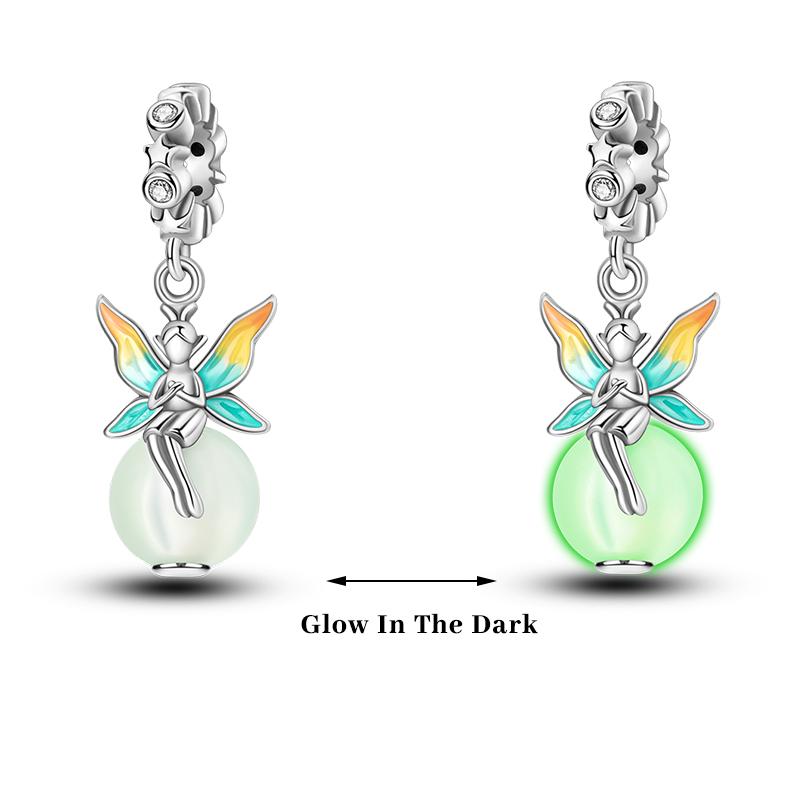Copper Color Fireflies Bees Stars Turtles Luminous Charms Beads Fit 3Mm Original Bracelets Diy Jewelry Gift