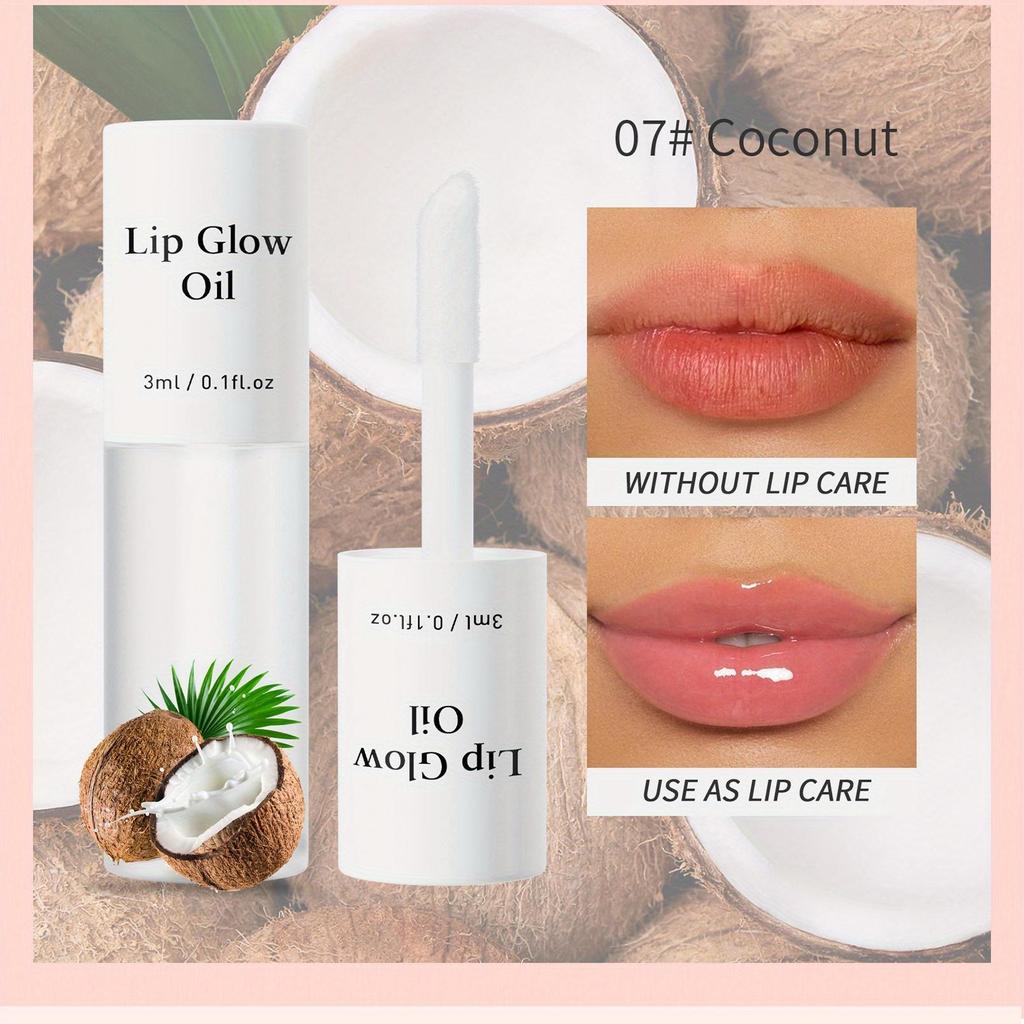 7 Kleuren Fruitige Lipgloss Lipolie Voedend Hydraterend Verbetert Droge Lips, Gebarsten Peeling Lipbasis Tootsie Lipolie Heldere Lipolie Lippenbalsem