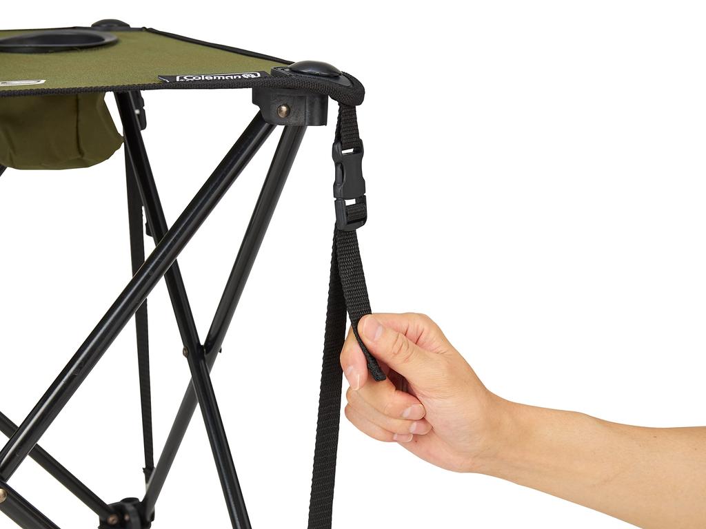 COLEMAN Compact Chair and Table Set for Outdoor Camping, BBQs, Picnics, Foldable, Portable, with Drink Holder and Storage Case, Family Duo