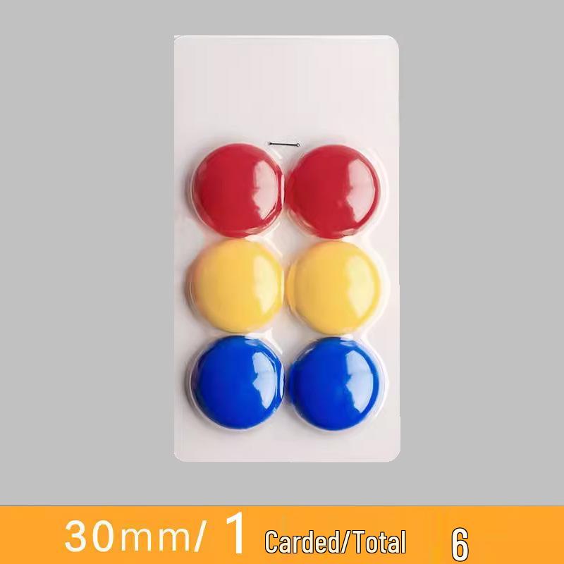 Colored Magnetic Chalkboard Stickers with Strong Magnet Buttons and Pins for Teaching