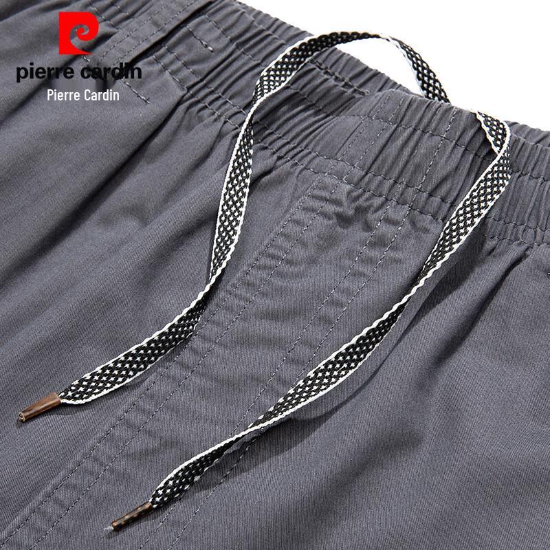Pierre Cardin Men's 100% Cotton Elastic Waist Casual Shorts
