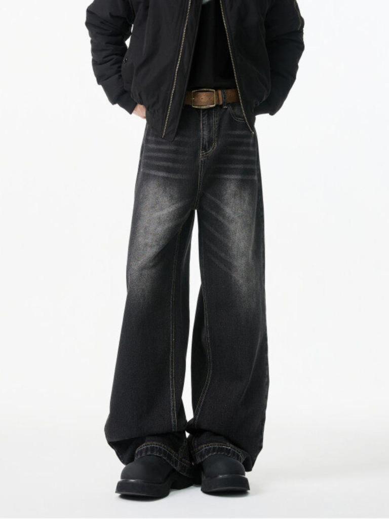Jeans larghi CleanFit da uomo Estate 2025 - Pantaloni dritti stile American High Street