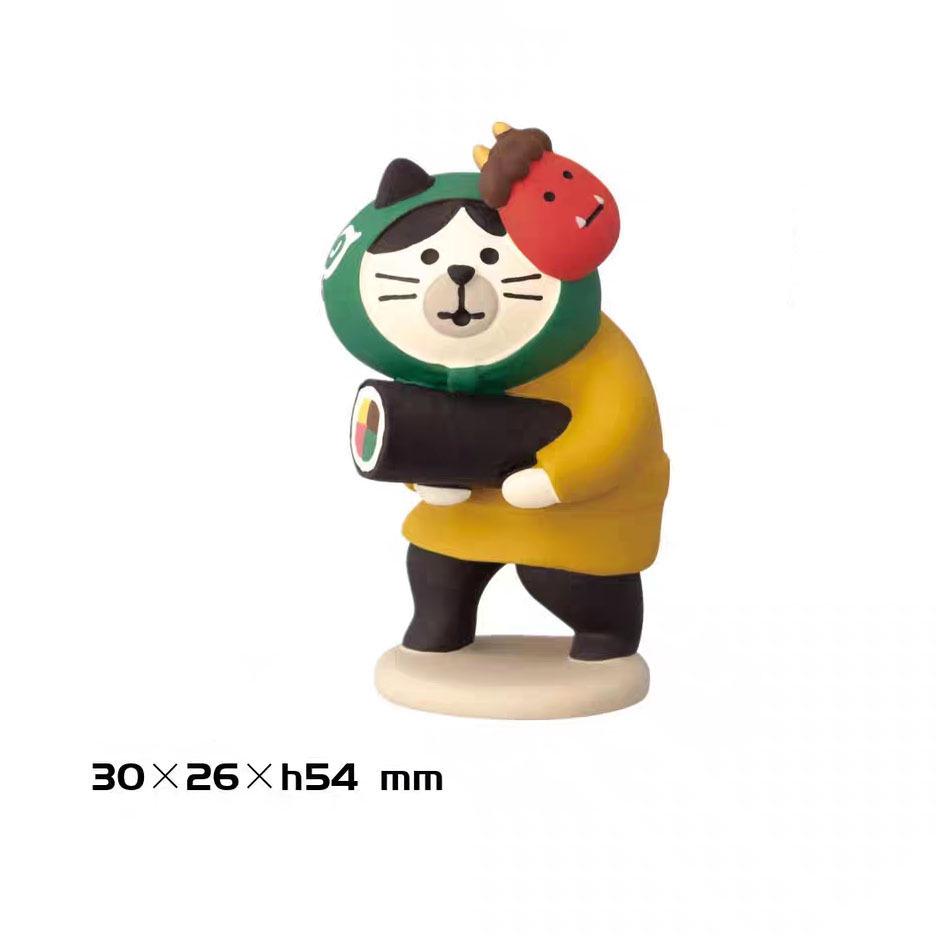 ZAKKA Handmade Japanese Cat Cherry Blossom Season DIY Resin Figurines Ornaments