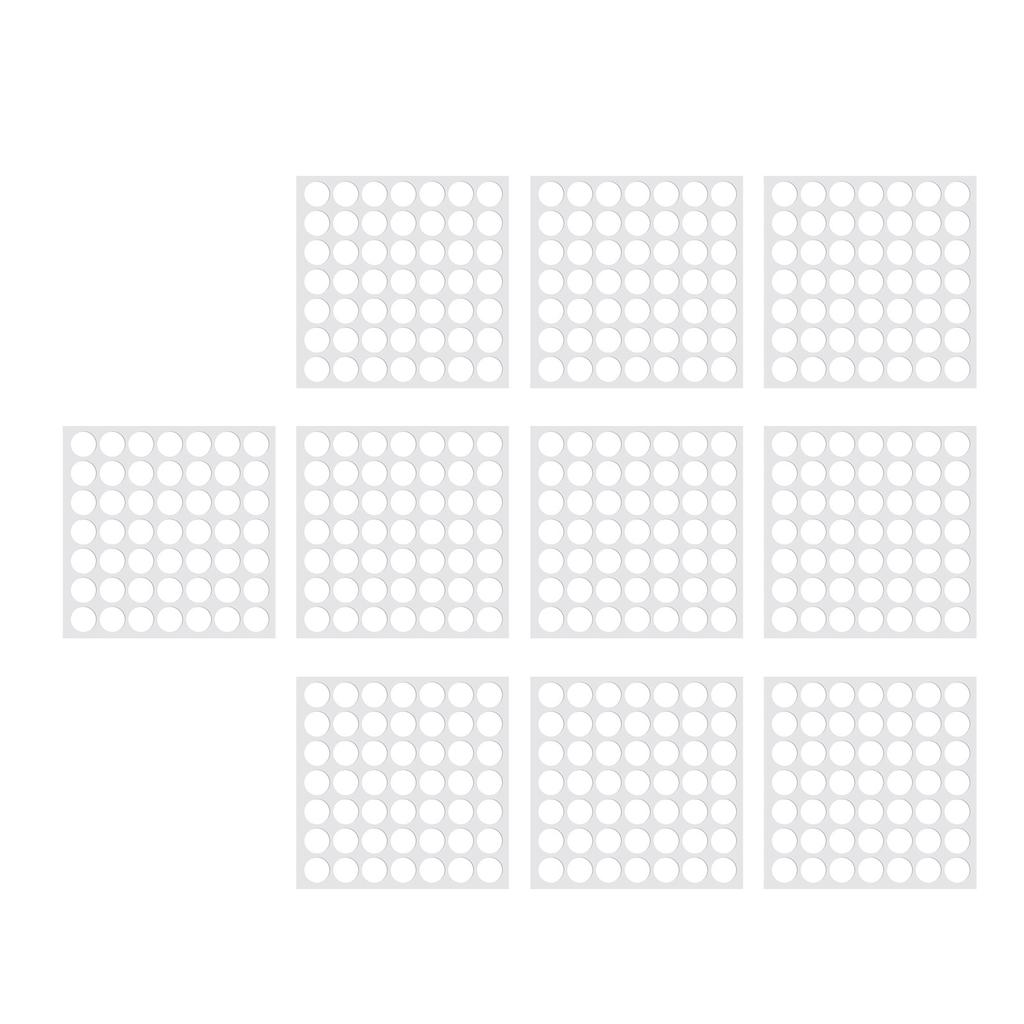 490 Pcs Silicone Bumper Pad 15x1mm Clear Self Adhesive Bumper Glass Table Top Anti Slip Pad for Furniture