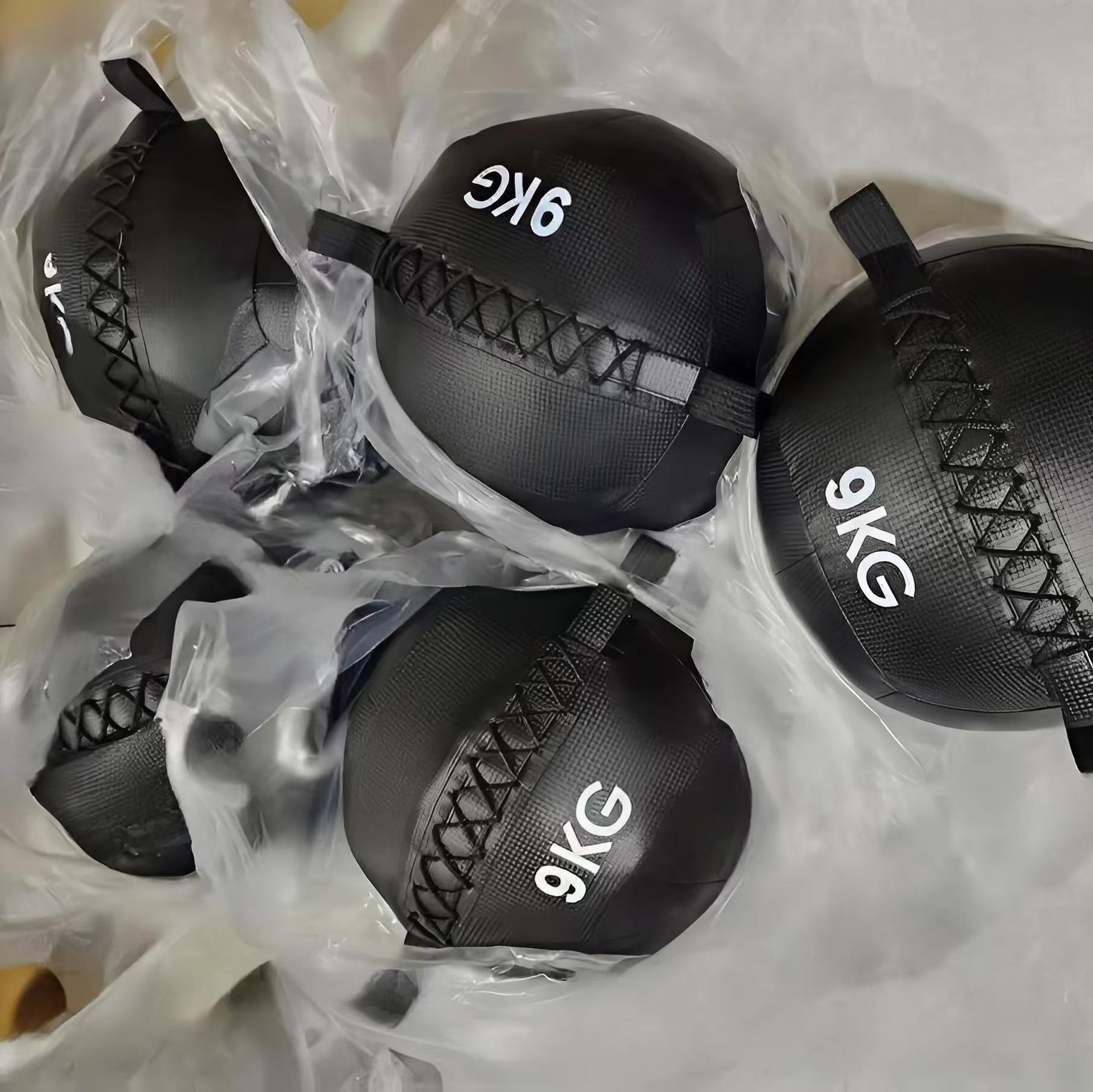 PVC Medicine Ball for Core and Balance Training, Non-elastic Gravity Ball, Soft Wall Ball