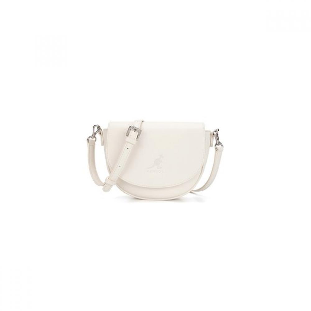 KANGOL Luna Half Moon Crossbody Bag M3227 Ivory