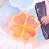 Creative Silicone Display Tray Mold Silicone Casting Mold for Heart Clovers Shaped Trinkets Plates Home Decoration