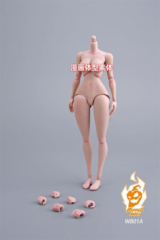 Toys & Hobbies [TOYBARJAPAN] 1/6 Scale Chili Toys WB01A PEPPER DOLL Comic Book Female Body for Action Figures