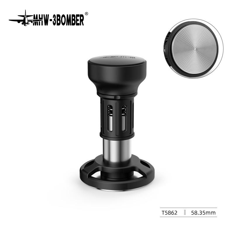 JUSTINLAU Impact Espresso Tamper for 51/53.35/58.35mm Portafilter Coffee powder Dispenser Spring-Loaded Constant Force Tamper