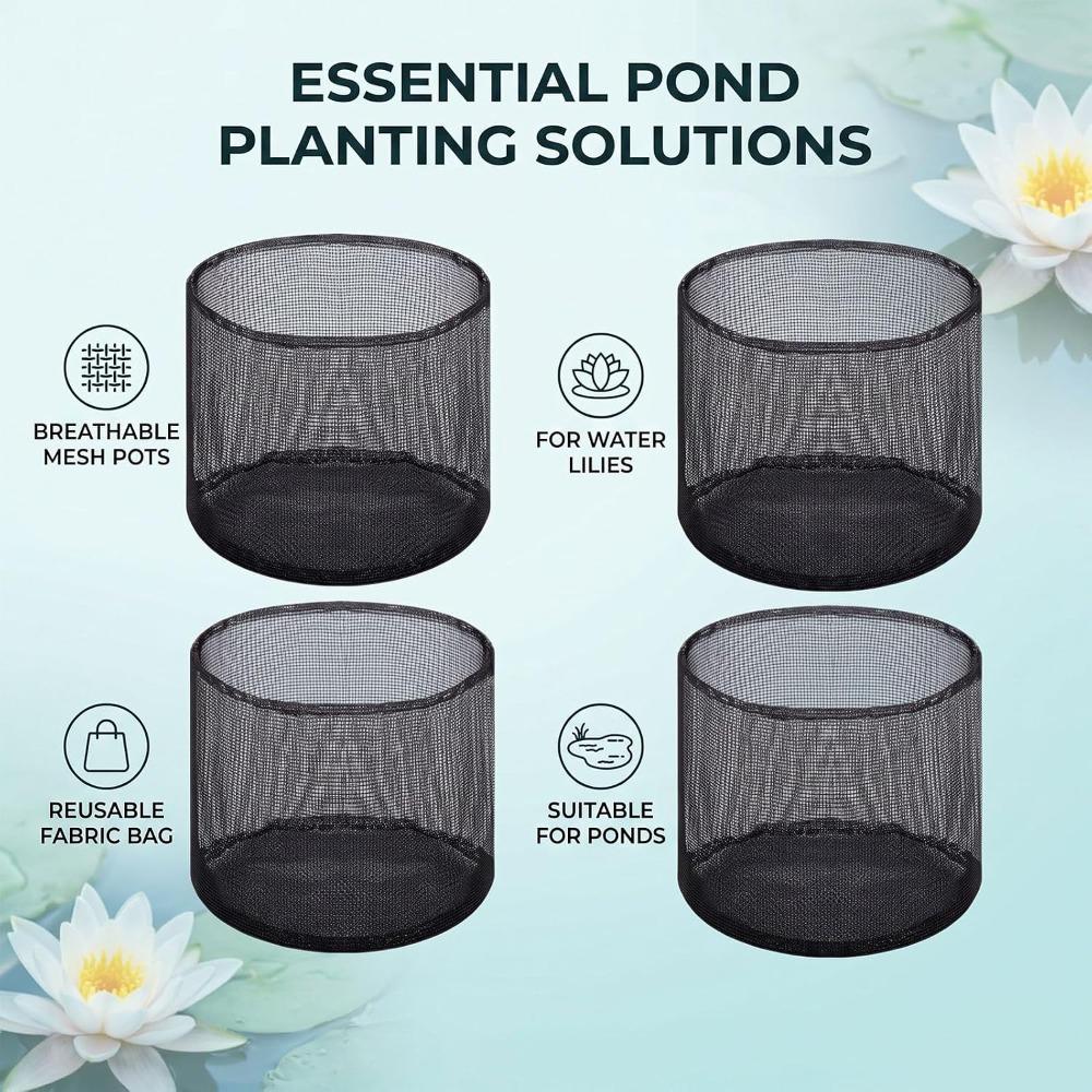 1/16 Inch Mesh Aquatic Plant Bags 7 Inch Lily Plant Pots Durable Pond Plant Baskets  Aquatic Plant